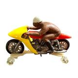 Vintage Hot Wheels Rrrumbles Rip Snorter Motorcycle with Orange Seat