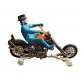 Vintage Hot Wheels Rrrumbles Mean Machine Motorcycle Toy with Broken Handlebar