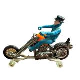 Vintage Hot Wheels Rrrumbles Mean Machine Motorcycle Toy with Broken Handlebar