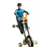 Vintage Hot Wheels Rrrumbles Mean Machine Motorcycle Toy with Broken Handlebar