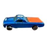 1968 Hot Wheels Redlines Custom Fleetside Blue with Orange Cover