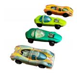 Lot of 4 Vintage Hot Wheels Red Line Cars - 2 Silhouette and 2 P-917