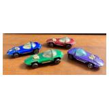 Set of 4 Vintage Hot Wheels Redline Silhouette Cars Assorted Colors