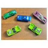 Set of 5 Vintage Red Line Hot Wheels Cars - Grasshopper, Custom Camaro, Jet Threat, Maserati Mistral