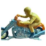 Set of 2 Vintage Hot Wheels Rrrumblers Motorcycles with High Trailer