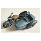 1960 Lesney Matchbox Triumph T110 Motorcycle with Sidecar No. 4