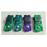 Lot of 4 Vintage Hot Wheels Redline Python Die-Cast Cars with Varying Wear