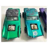 Lot of 4 Vintage Hot Wheels Redline Python Die-Cast Cars with Varying Wear