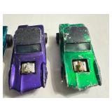 Lot of 4 Vintage Hot Wheels Redline Python Die-Cast Cars with Varying Wear