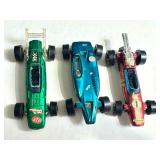Lot of 3 Vintage Redlines Hot Wheels Cars - Brabham Repco F1, Shelby Turbine, Indy Eagle