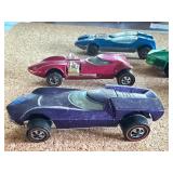 Set of 5 Vintage Redline Hot Wheels Cars Turbo Fire Lola GT70 What-4 Twinmill T4 Splittin Image