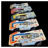 Set of 5 Vintage Hot Wheels Redlines Steamroller Cars