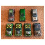 Vintage Lot of 7 Hot Wheels Alive 55 and Gremlin Grinder Die-Cast Cars