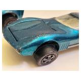 Pair of Vintage Hot Wheels Torero Redline Cars in Metallic Blue