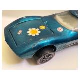 Pair of Vintage Hot Wheels Torero Redline Cars in Metallic Blue