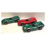 Lot of 3 Vintage 1969 Hot Wheels Redline Ferrari 312P Diecast Cars