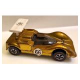 Vintage Hot Wheels Chaparral 2G Metallic Yellow Redline Diecast Car (1968)
