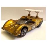 Vintage Hot Wheels Chaparral 2G Metallic Yellow Redline Diecast Car (1968)