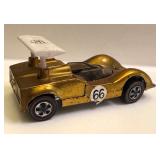 Vintage Hot Wheels Chaparral 2G Metallic Yellow Redline Diecast Car (1968)
