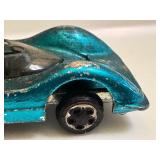 Set of 2 Vintage Red Lines Hot Wheels Chaparral Cars, Metallic Green & Metallic Aqua