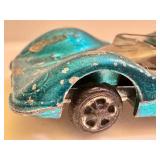 Set of 2 Vintage Red Lines Hot Wheels Chaparral Cars, Metallic Green & Metallic Aqua