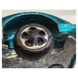 Set of 2 Vintage Red Lines Hot Wheels Chaparral Cars, Metallic Green & Metallic Aqua