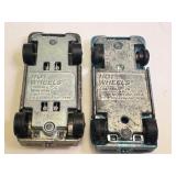 Set of 2 Vintage Red Lines Hot Wheels Chaparral Cars, Metallic Green & Metallic Aqua