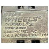 Set of 2 Vintage Red Lines Hot Wheels Chaparral Cars, Metallic Green & Metallic Aqua