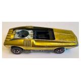 Vintage Hot Wheels Redline Whip Creamer Metallic Yellow Diecast Car (1969)