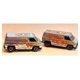 Pair of Vintage Hot Wheels Redline Super Van Diecast Cars