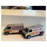 Pair of Vintage Hot Wheels Redline Super Van Diecast Cars