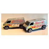 Pair of Vintage Hot Wheels Redline Super Van Diecast Cars