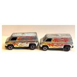 Pair of Vintage Hot Wheels Redline Super Van Diecast Cars