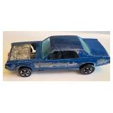 Vintage Hot Wheels Redline Custom Cougar Diecast Car (1967) - Blue