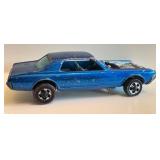 Vintage Hot Wheels Redline Custom Cougar Diecast Car (1967) - Blue