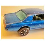 Vintage Hot Wheels Redline Custom Cougar Diecast Car (1967) - Blue