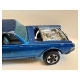 Vintage Hot Wheels Redline Custom Cougar Diecast Car (1967) - Blue