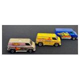 Set of 3 Vintage Hot Wheels Super Vans with Paramedic Ambulance