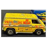 Set of 3 Vintage Hot Wheels Super Vans with Paramedic Ambulance
