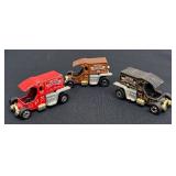 Set of 3 Vintage Hot Wheels T-Totaller Diecast Trucks