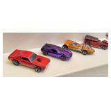 Set of 4 Vintage Redline Hot Wheels Cars: AMX/2, Twin Mill, The Demon, Torino Stocker