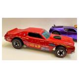 Set of 4 Vintage Redline Hot Wheels Cars: AMX/2, Twin Mill, The Demon, Torino Stocker