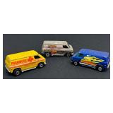 Set of 3 Vintage Hot Wheels Super Vans Including Paramedic