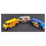 Set of 3 Vintage Hot Wheels Super Vans Including Paramedic