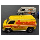 Set of 3 Vintage Hot Wheels Super Vans Including Paramedic