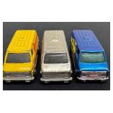 Set of 3 Vintage Hot Wheels Super Vans Including Paramedic