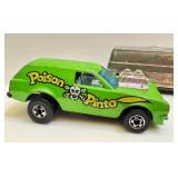 Vintage Hot Wheels Poison Pinto and Red Lines Super Van Diecast Cars