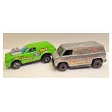 Vintage Hot Wheels Poison Pinto and Red Lines Super Van Diecast Cars