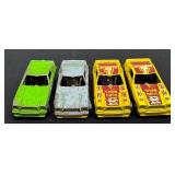 Set of 4 Vintage Hot Wheels Show Hoss II Diecast Cars, Varying Wear