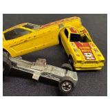 Set of 4 Vintage Hot Wheels Show Hoss II Diecast Cars, Varying Wear